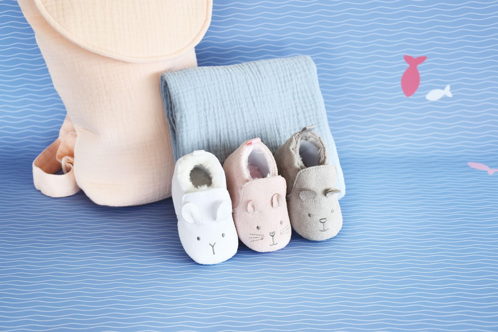 doudou-et-compagnie-chaussons-b-b-lapins-blancs-dc3707 image 5